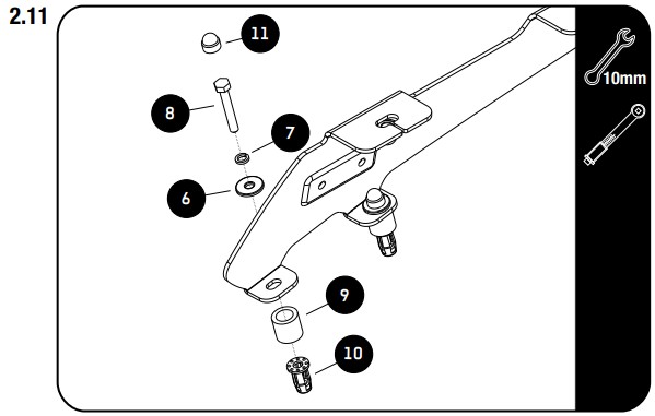 FRONT RUNNER FATT006 Slimline II Roof Rack - parts12