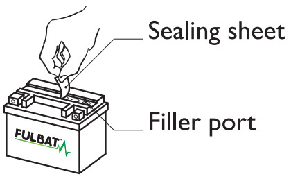 FULBAT Motorcycle Battery - Filler