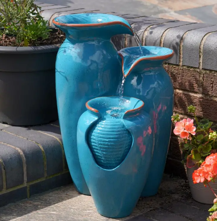 Festive-Lights-SL219-Blue-Cascading-Water-Feature-PRODUCT