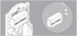 Fig 17 Install the included battery.