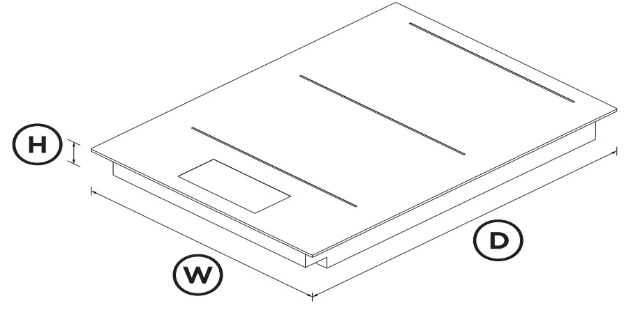 Fisher Paykel CI392DTTG1 2 Zones Primary Modular Induction Hob - DIMENSIONS