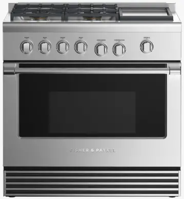 Fisher and Paykel RDV2-364GD-L-N Professional Gas Range