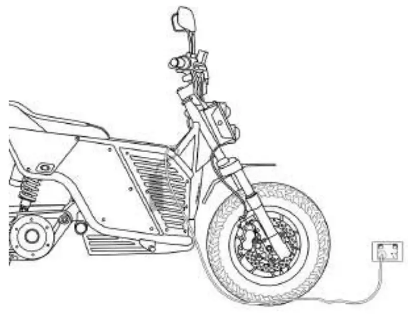 Fonz Moto NKD Electric Motorbike - connecting