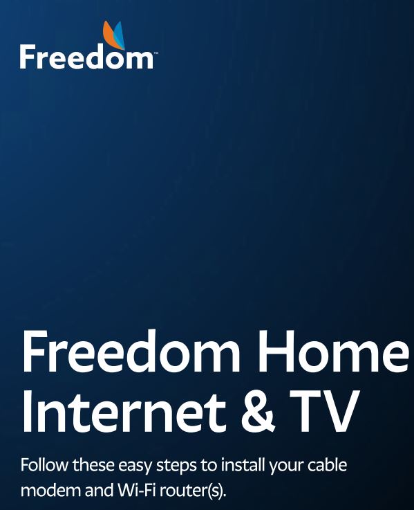 Freedom Home Internet and TV User Guide