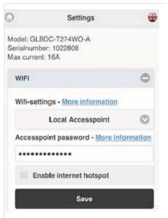 GARO GLB SMART EV Charger - Main Screen4