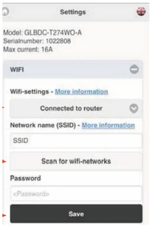 GARO GLB SMART EV Charger - Main Screen5