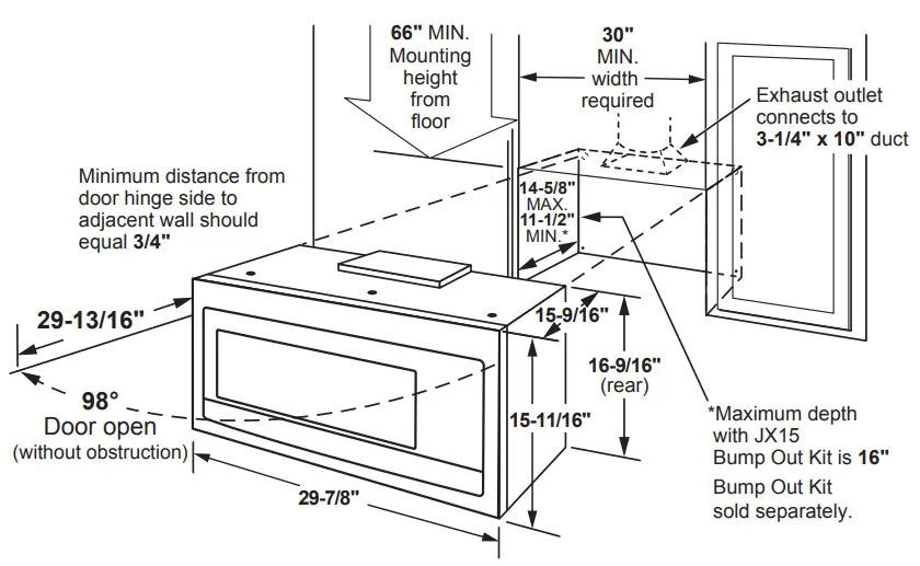 Dimensions And Installation Information (In Inches)