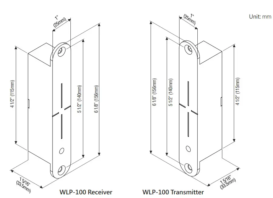 GEM WLP-100 Wireless Power Transfer - Dimensions