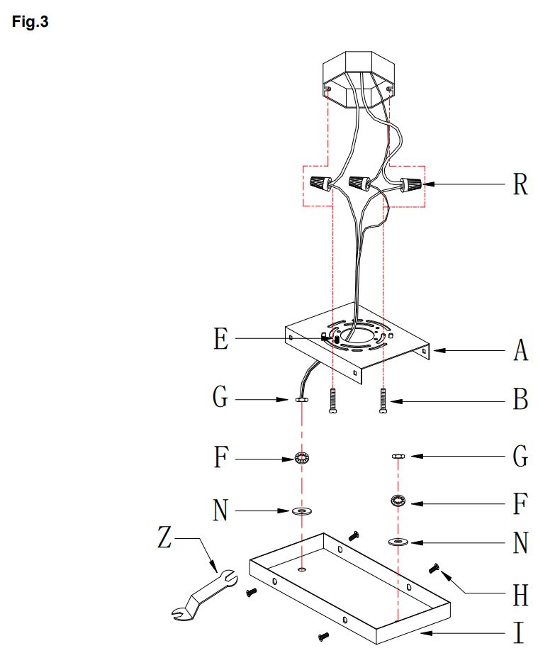 GEORGE KOVACS P5388-613 8-Light Charming Polished Nickel Island Chandelier Installation Guide - Fig 3