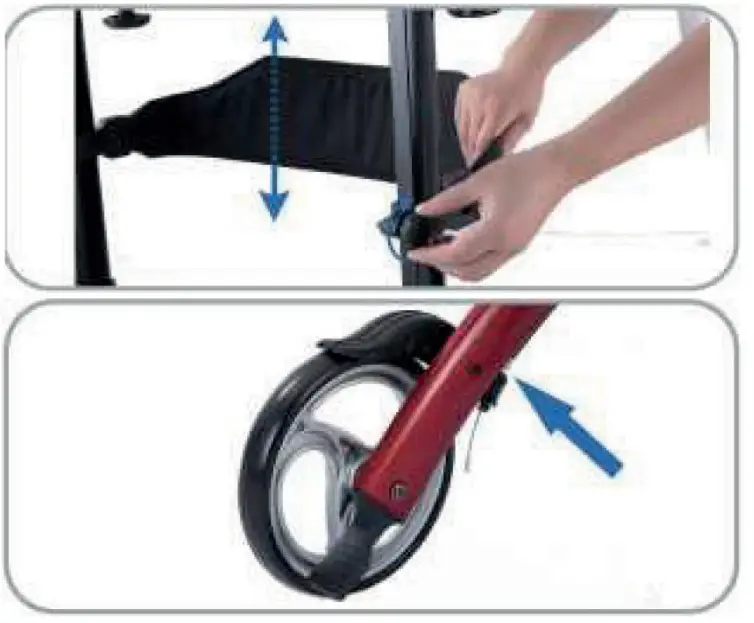GIMA HCT-9291D Upright Walker - assembly 11