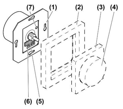 GIRA 32406702 Electronic Potentiometer Insert - Figure 1