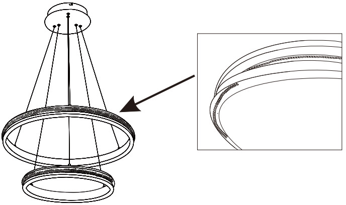 GLOBO LIGHTING 67314-60H GROUNI Hanging Light - Light Source