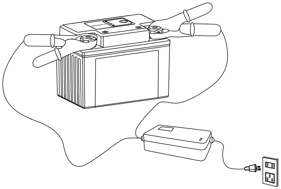 GRECELL DCQTD0001AGE BK 12V LiFePO4 Powersports Battery - Charge