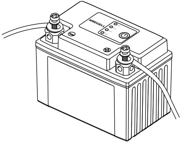 GRECELL DCQTD0001AGE BK 12V LiFePO4 Powersports Battery - Figure