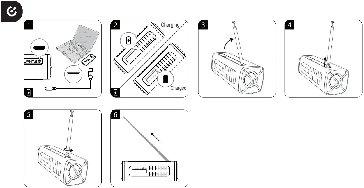 GRUNDIG Bluetooth Speaker with DAB or FM Radio - FIGURE 1
