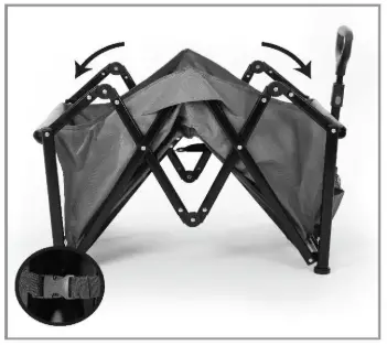 GardenTEK GT38E Folding Garden Trolley - clip