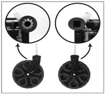 GardenTEK GT38E Folding Garden Trolley - wheels