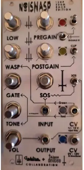 Gehirn ENTERPRISES EuroWasp 12HP Euro Rack Edition Effect Pedal - LEDs