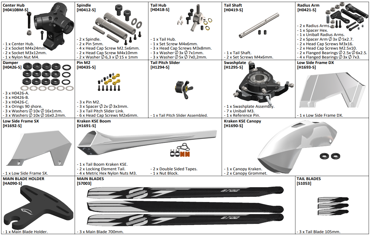 Goblin Helicopters SAB Goblin Kraken S 700 3 Blades - fig5