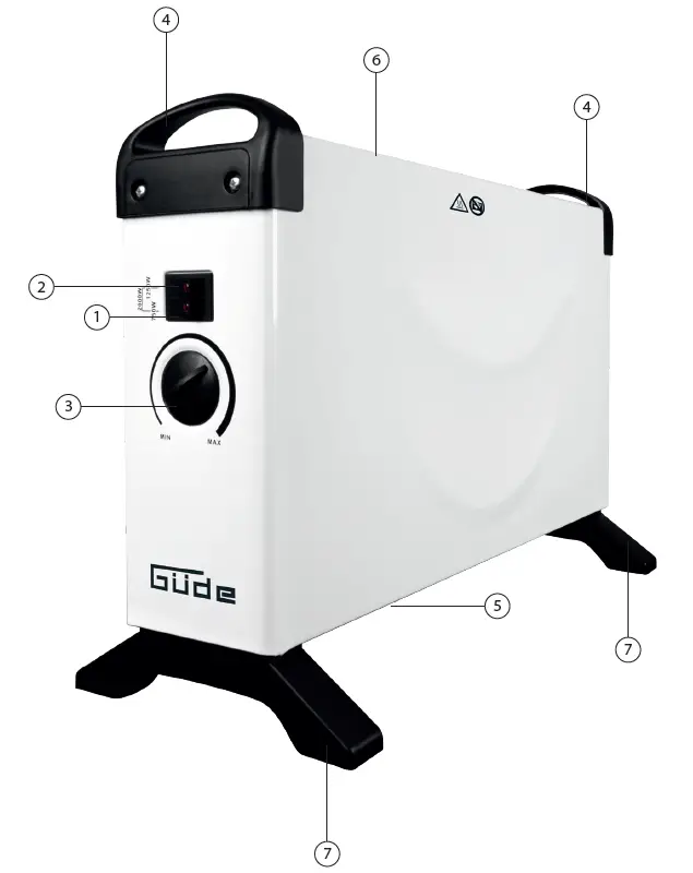 Gude GKH 2000 Convection Heater 9