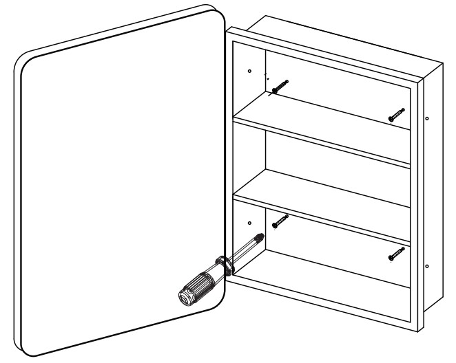 HBEZON BA-0013MC-L 20 Inch Rectangular Iron Small LED Mirror - Step 5