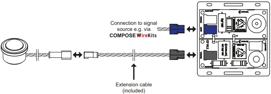 HELIX COMPOSE i7 Flexmount Tweete, - Wiring 1