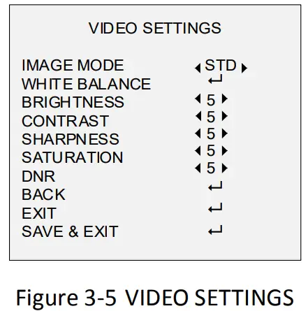 HIKVISION DS-2CE19H0T-AIT3ZF(C) Varifocal Dome and Turret and Bullet Camera - VIDEO SETTINGS