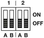HOERMANN HER 1 BiSecur Receiver - Switch functions of the receiver 2