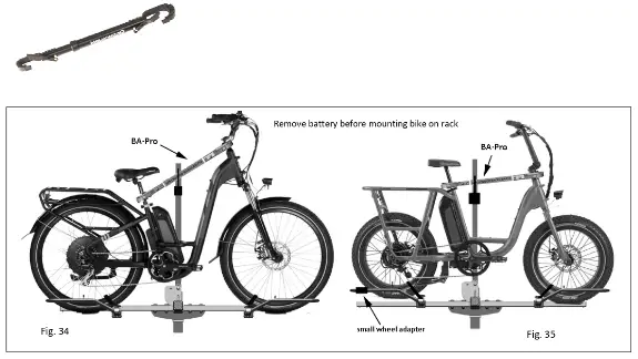 HOLLYWOOD RACKS HR1500 Hitch Mounted Electric Bike Rack - Parts10