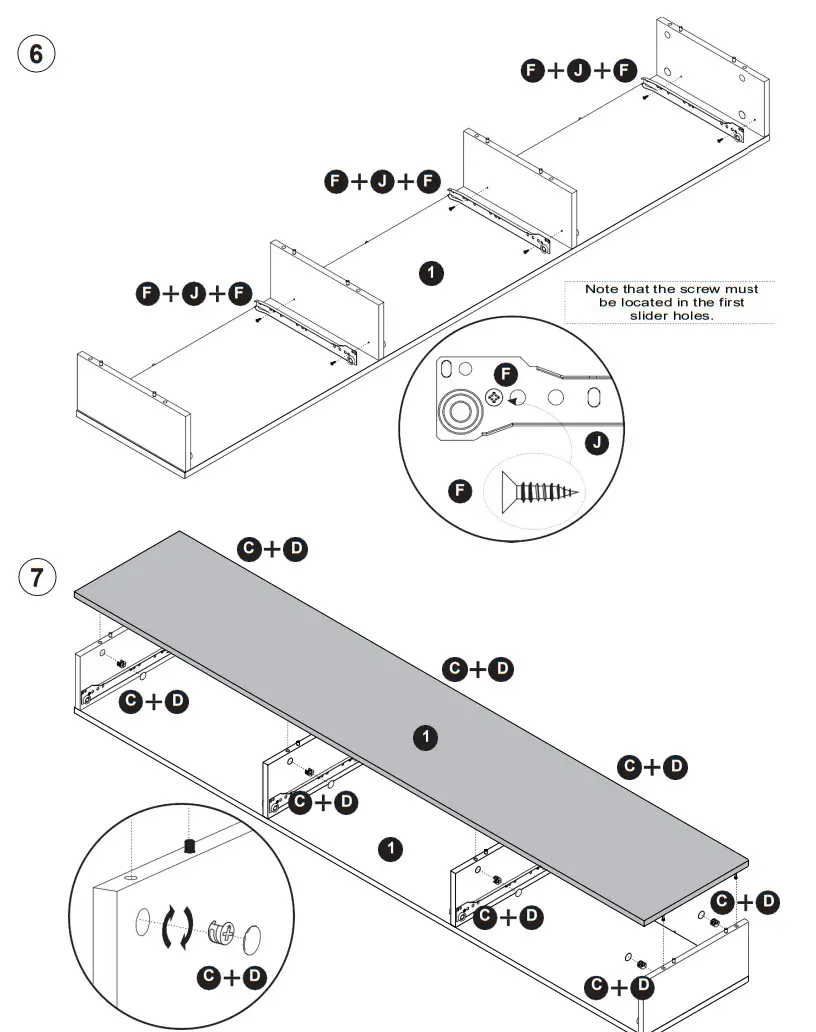 HOMESTOCK 87901 Wall Entertainment Center - assembly 8
