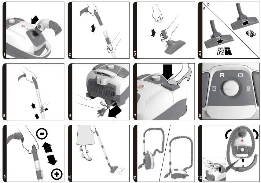 HOOVER HE322PET 011 Aspirateur Canister Vacuum Cleaner - Fig 1