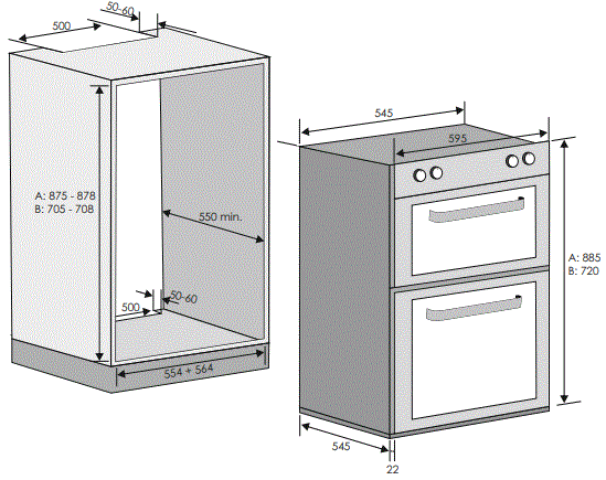 HOOVER HO7DC3UB308BI Electric Built Under Double Oven-fig17