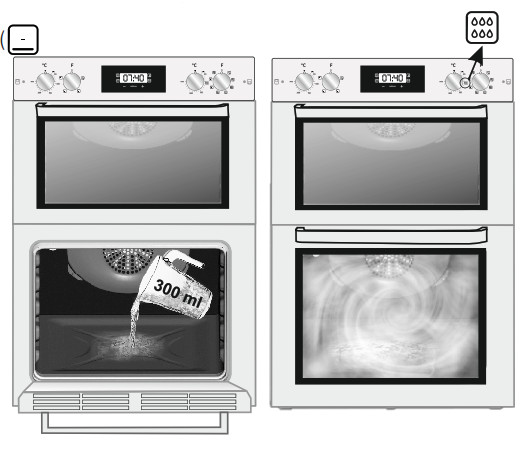 HOOVER HO9DC3B308IN Electric Double Oven - button