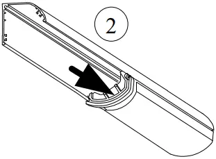 HOTRON SSS-5 Safety Sensor for Automatic Swing Doors - Attach the Joint 1