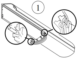 HOTRON SSS-5 Safety Sensor for Automatic Swing Doors - Attach the Joint