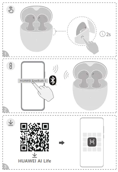 HUAWEI FreeBuds 5 Earbuds - Fig1