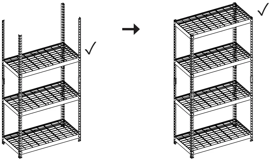 HUSKY N2R361872W4B Heavy Duty Boltless Steel Garage Storage Shelving Unit - fig 16
