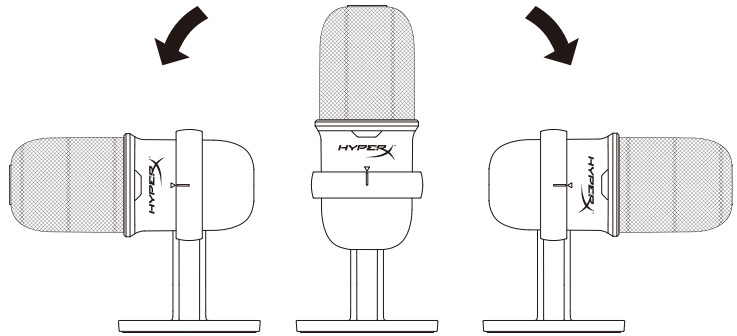 HYPERX HMIS1X XX BK G USB Microphone - under a monitor