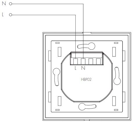 HYTRONIK HBP02 Touch Panel with 5 0 SIG Mesh - Wiring Diagram 1