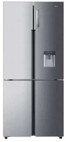 Haier HRF565YHS Quad Door Refrigerator Freezer, 84cm, 519L, Water -