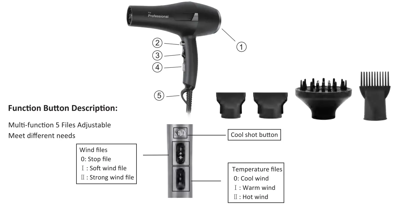 HappyGoo H7458 Black Professional - feager