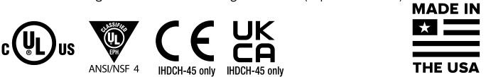 Hatco IHDCH-28 Intelligent Heated Display Cabinet with Humidity - Certifications