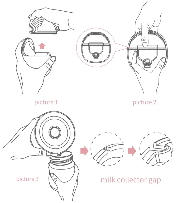 Henkion B0BKNZHXTH Double Wearable Breast Pumps Handsfree - Gap