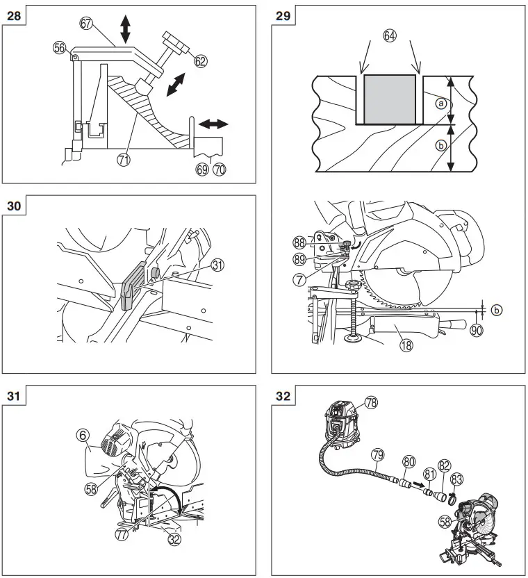 HiKOKI C12RSH2 305mm 12 Slide Compound Miter Saw - fig 6