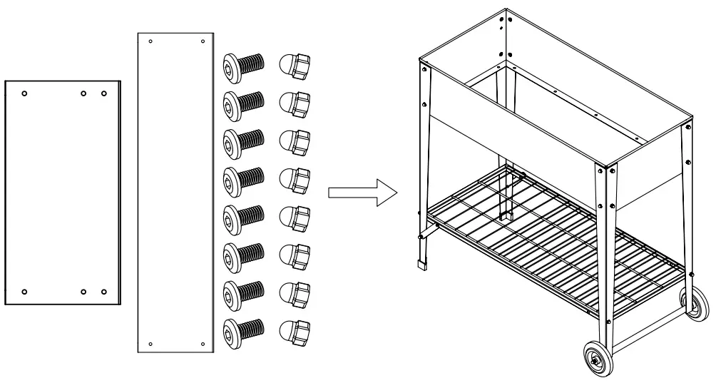 Highpro B0BKPG8TC3 Raised Garden Bed - Step7