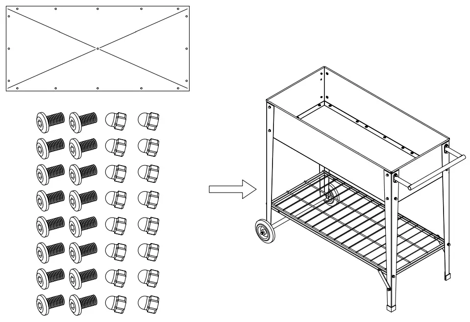 Highpro B0BKPG8TC3 Raised Garden Bed - Step9