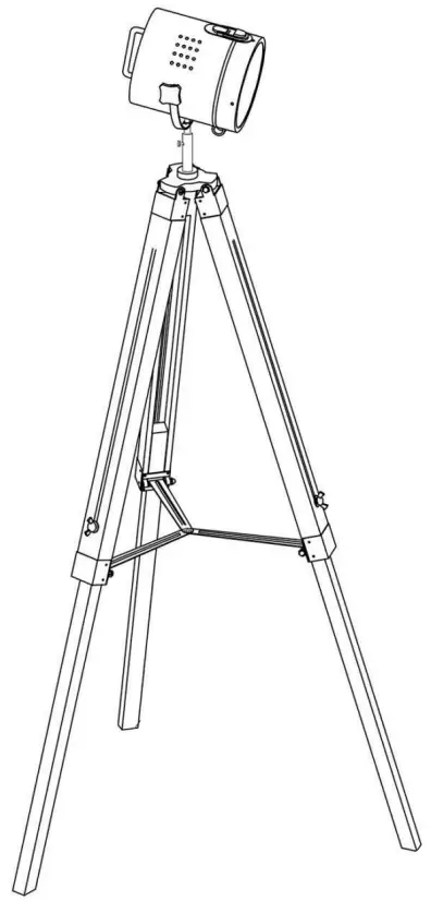 Homcom B31 077 Tripod Floor Lamp
