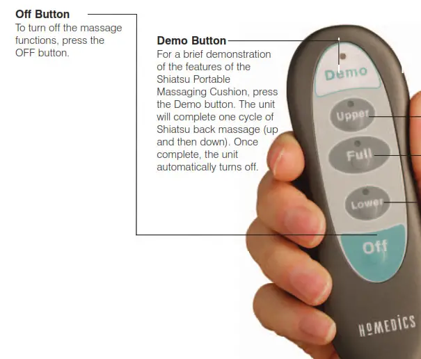 Homedics SBM-100 Shiatsu Portable Massaging Cushion - Moving Massage Mechanism