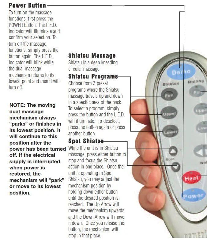 Homedics SBM-300H Shiatsu Massaging Cushion - Moving Dual Massage Mechanism