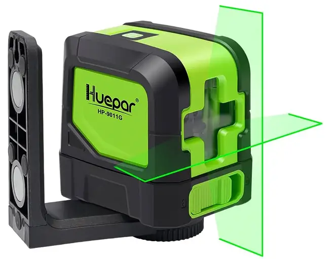 Huepar 9011G Cross Line or Plumb Spot Combo Laser Level - fig
